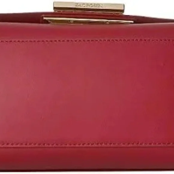 $395 New! Zac Pozen Eartha Iconic Double Handle Handbag In Red - Picture 7 of 9